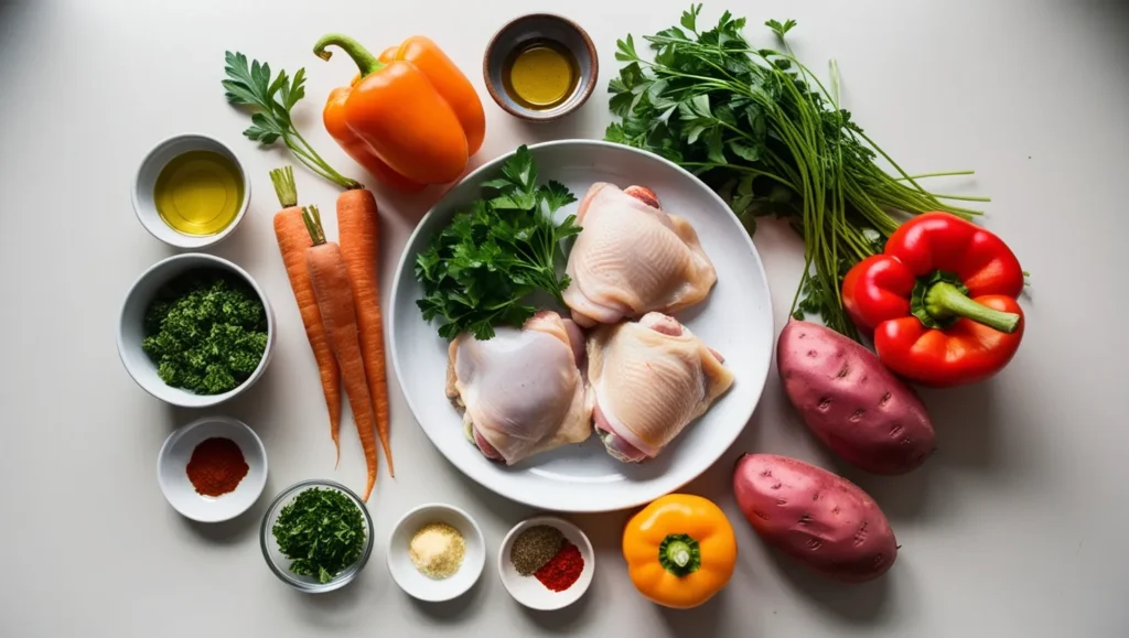 Ingredients for the Simple Chicken Thigh Recipe